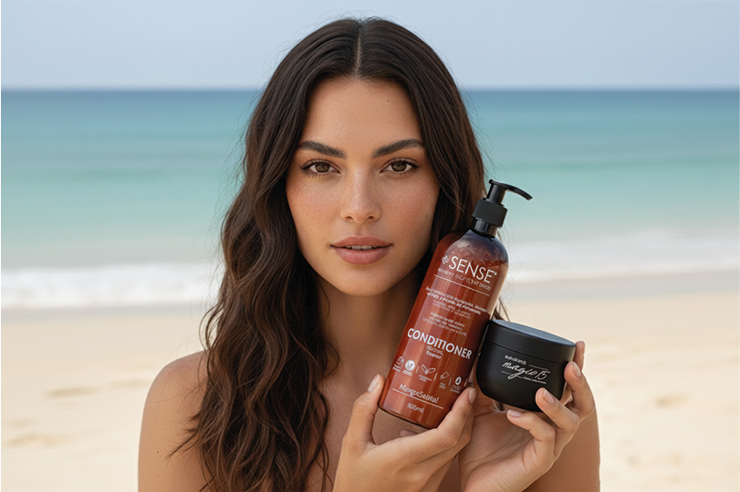 cuidado del cabello en la playa