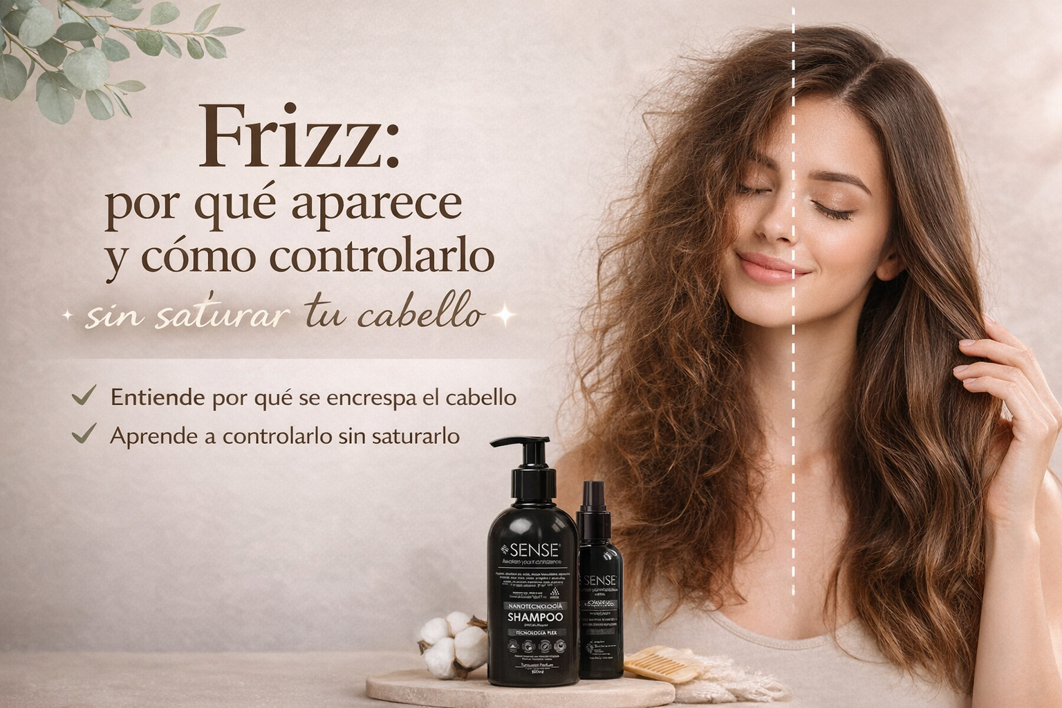 cómo controlar el frizz